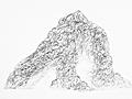 삼형제굴바위 수묵화 썸네일 이미지